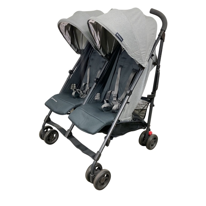 UPPAbaby G-Link V2 Double Stroller, 2022, Greyson (Charcoal Melange)