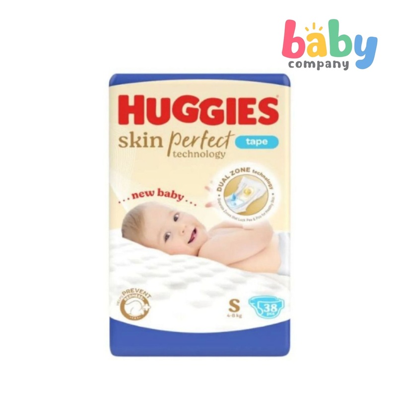 Huggies Skin Perfect Taped Diapers – Small, 38 pcs