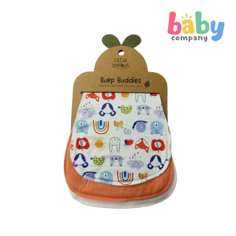 Little Sprout 2pcs Burp Buddies – Animal