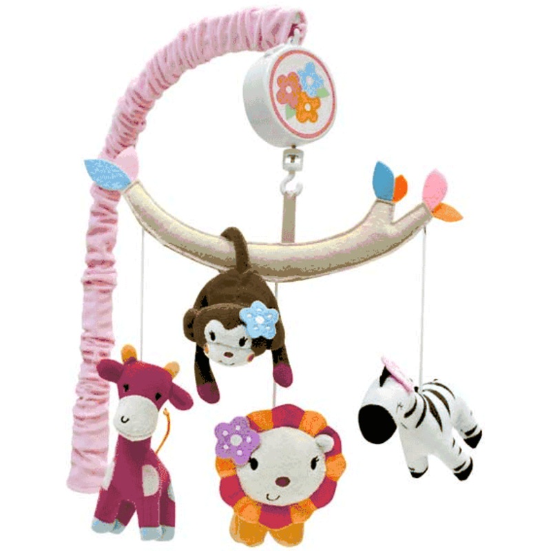 Lambs & Ivy Jelly Bean Jungle Musical Mobile