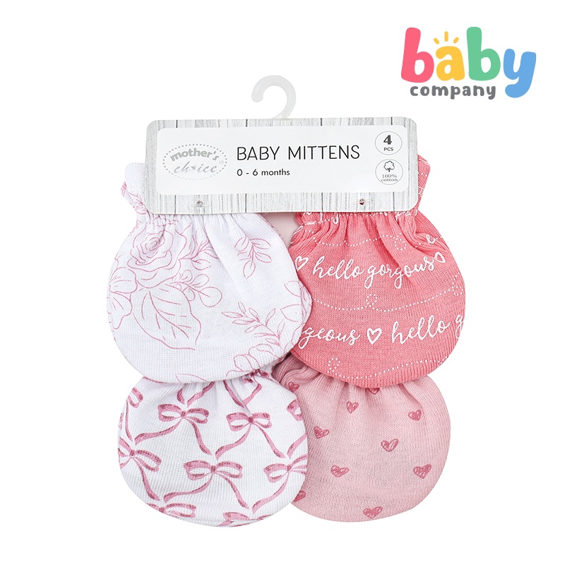 Mothers Choice 4 Pack Baby Mittens – Hello Gorgeous