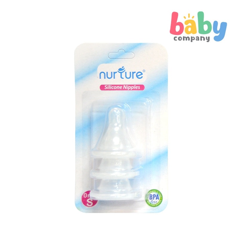 Nurture Silicone Replacement Nipples – Pack of 3 Small