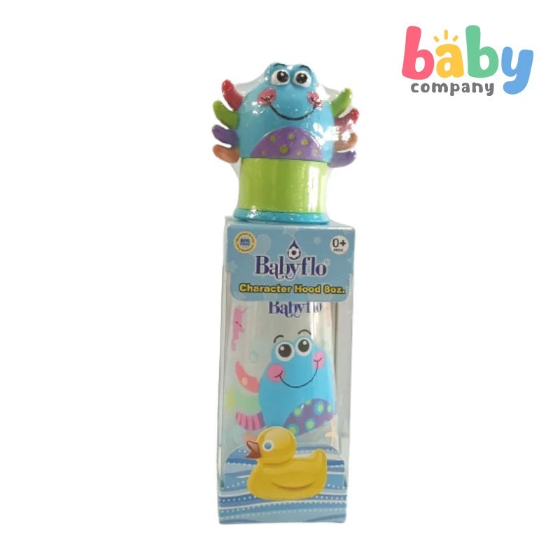 Babyflo Character Hood Feeding Bottle 8oz Blue