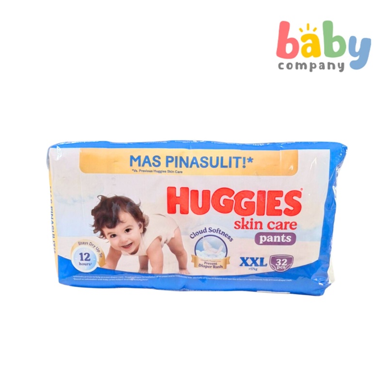 Huggies Dry Pants Skin Care Diaper – XXL, 32 pads