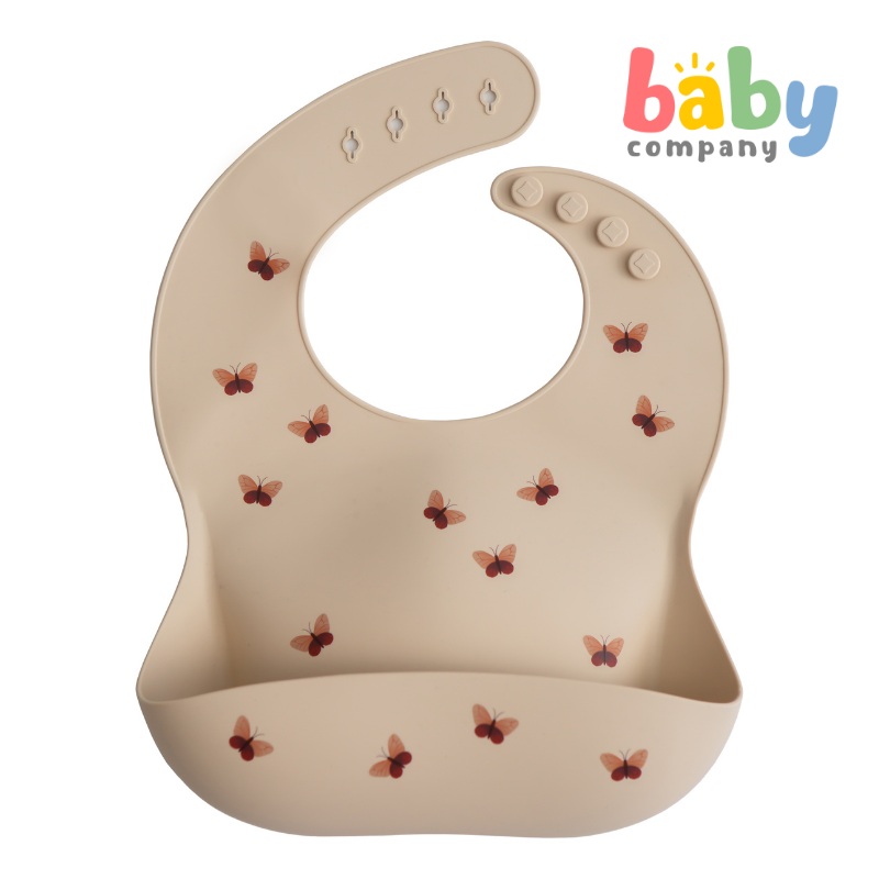 Mushie Silicone Bib – Butterflies