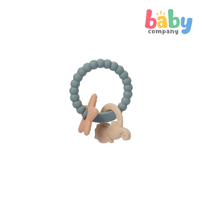Playsmart Silicone Teething Ring – Ocean, Blue