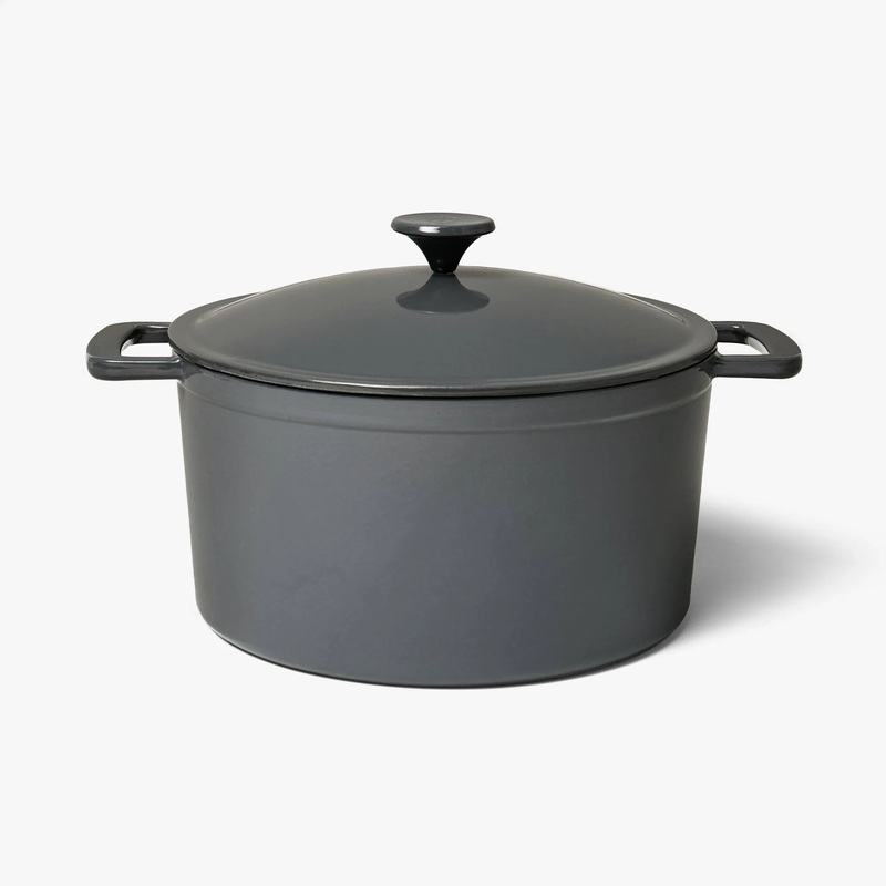 7.5qt Enamel Dutch Oven Dark Gray –
