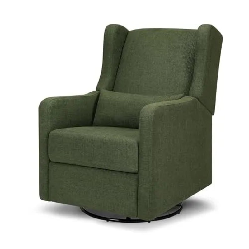 Arlo Recliner and Swivel Glider – Forest Green Linen