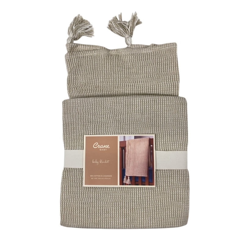 Crane Baby Luxe Baby Blanket, Hazelwood