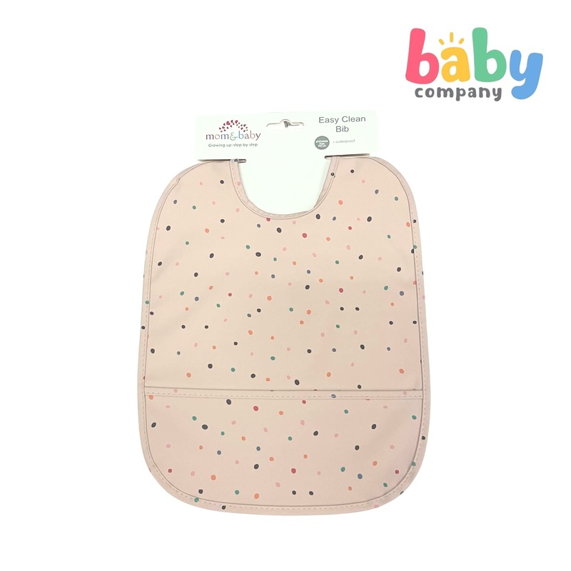 Mom & Baby Easy Clean Bib – Dotted