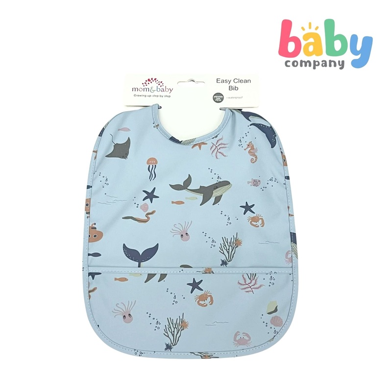 Mom & Baby Easy Clean Bib – Sea Creatures