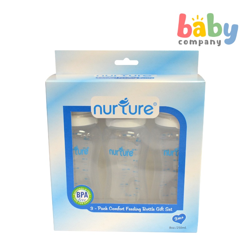 Nurture  3-Pack Comfort Feeder Bottle – 8oz