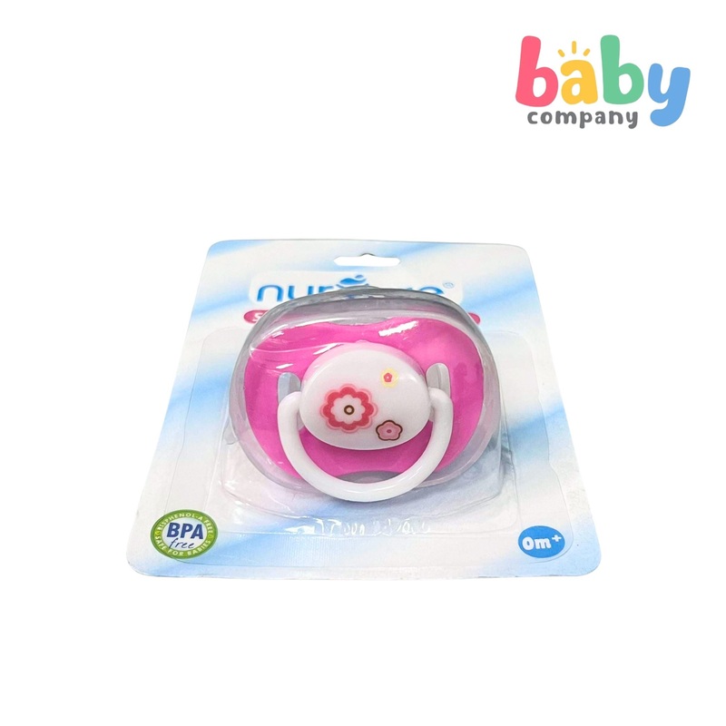 Nurture Standard Silicone Pacifier with Cover Pink