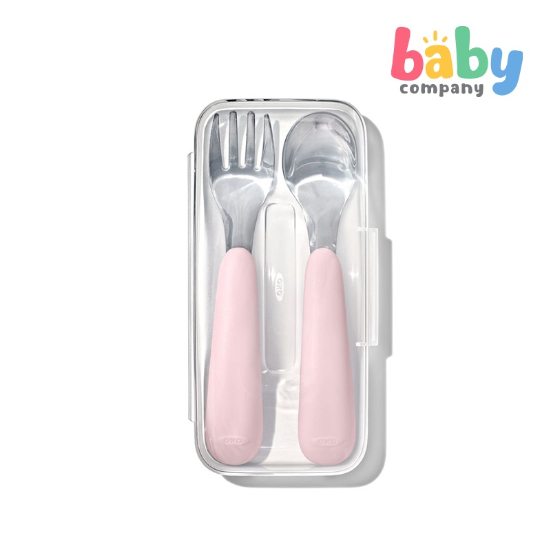Oxo Tot On The Go Fork And Spoon – Blossom