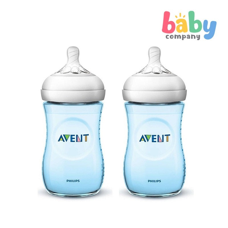 Philips Avent Natural Bottle 9oz Twin – Blue