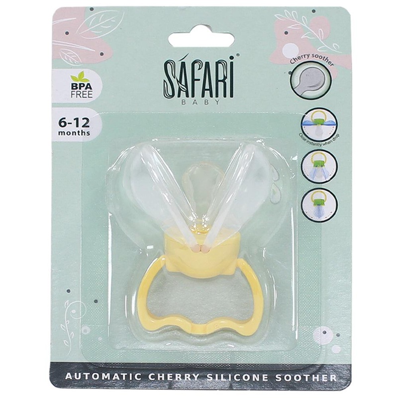 Safari Baby Automatic Cherry Silicone Soother 6-12 M