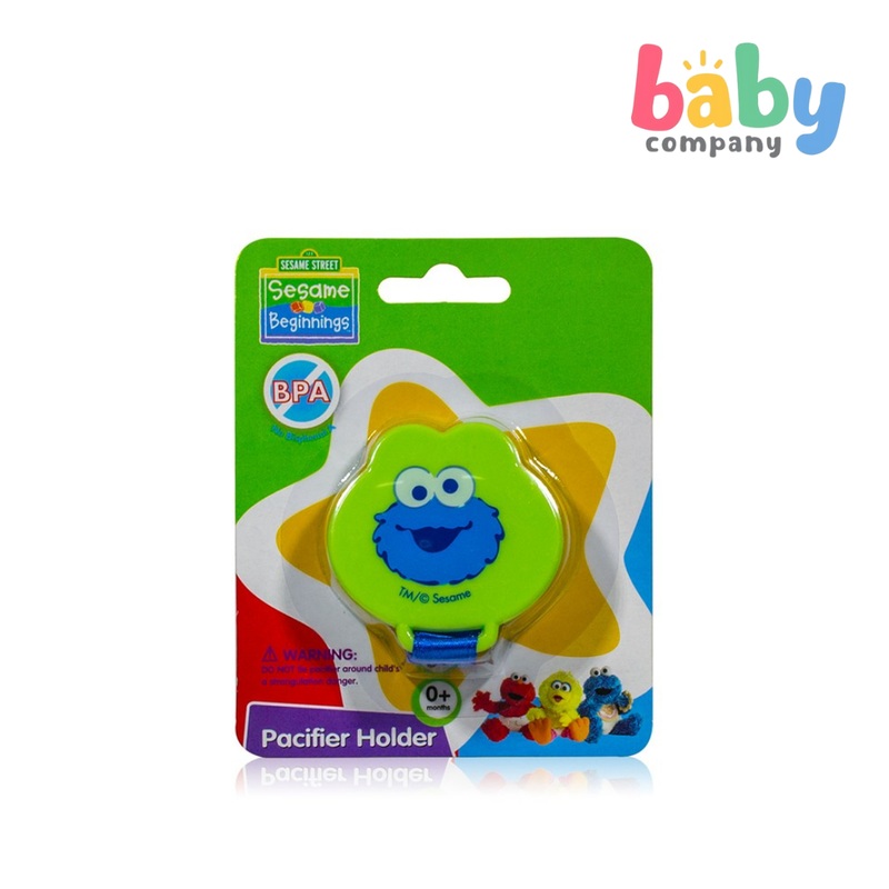 Sesame Beginings Character Pacifier Holder Blue