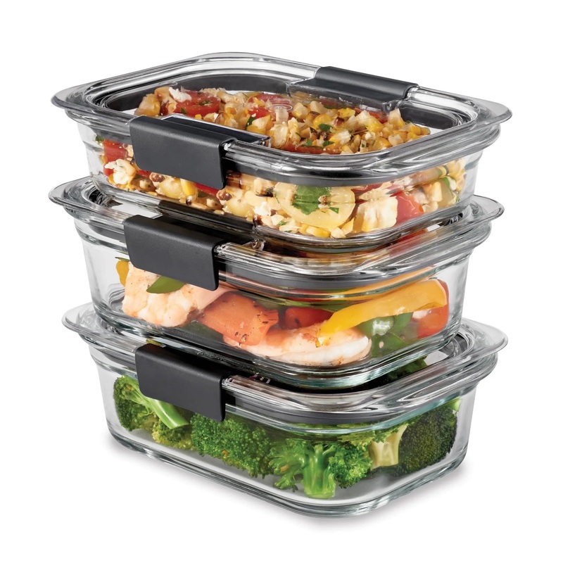 6pc Brilliance Glass Food Storage Containers