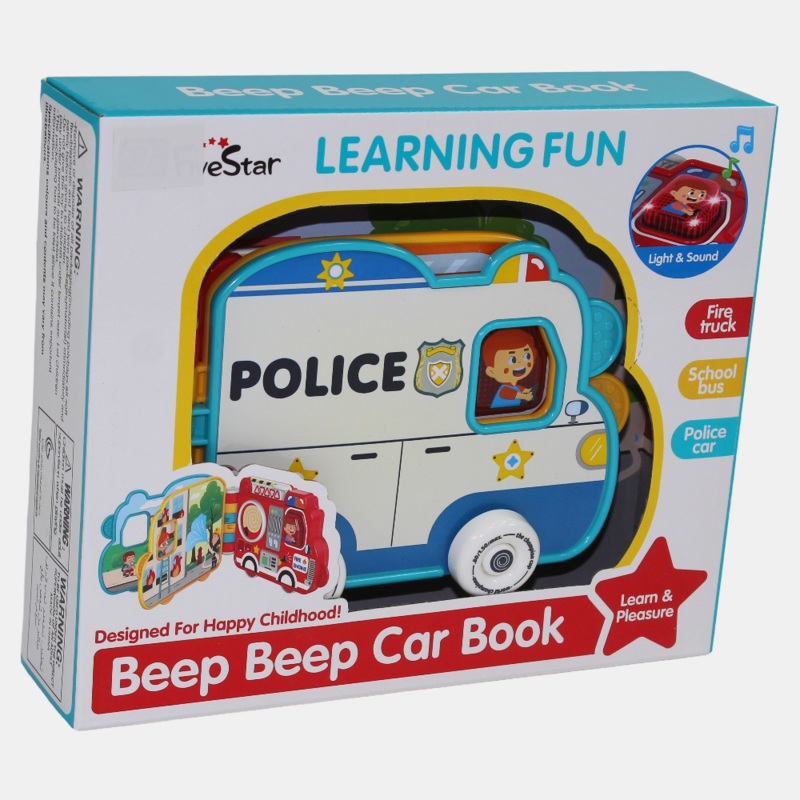 Beep Beep Car Book  Light & Music Educational Toy