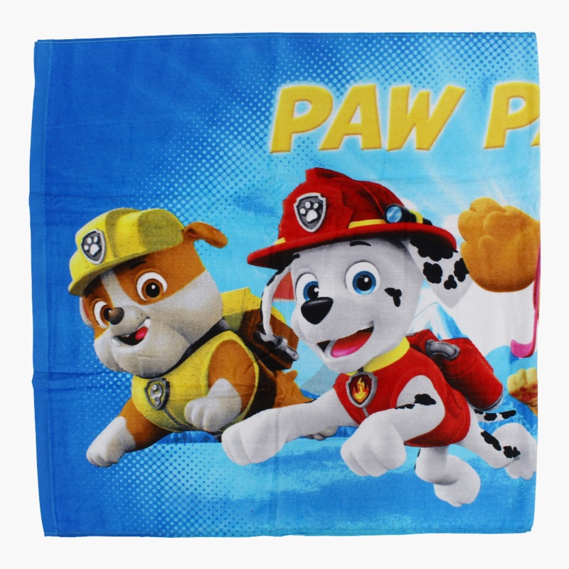 Boys Beach Towel  Blue with Paw Patrol Print (70140 cm)