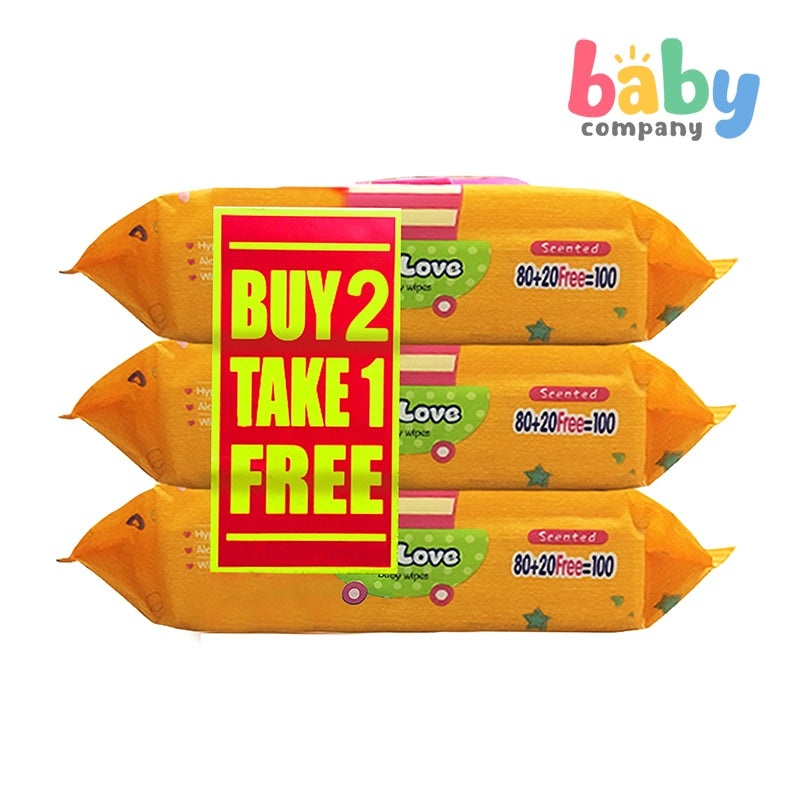 (Buy 2 Take 1) Unilove Soft Scented Wipes – 100 Sheets