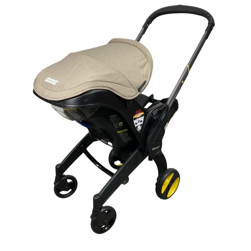 Doona Infant Car Seat & Stroller Combo, 2024, Warm Stone