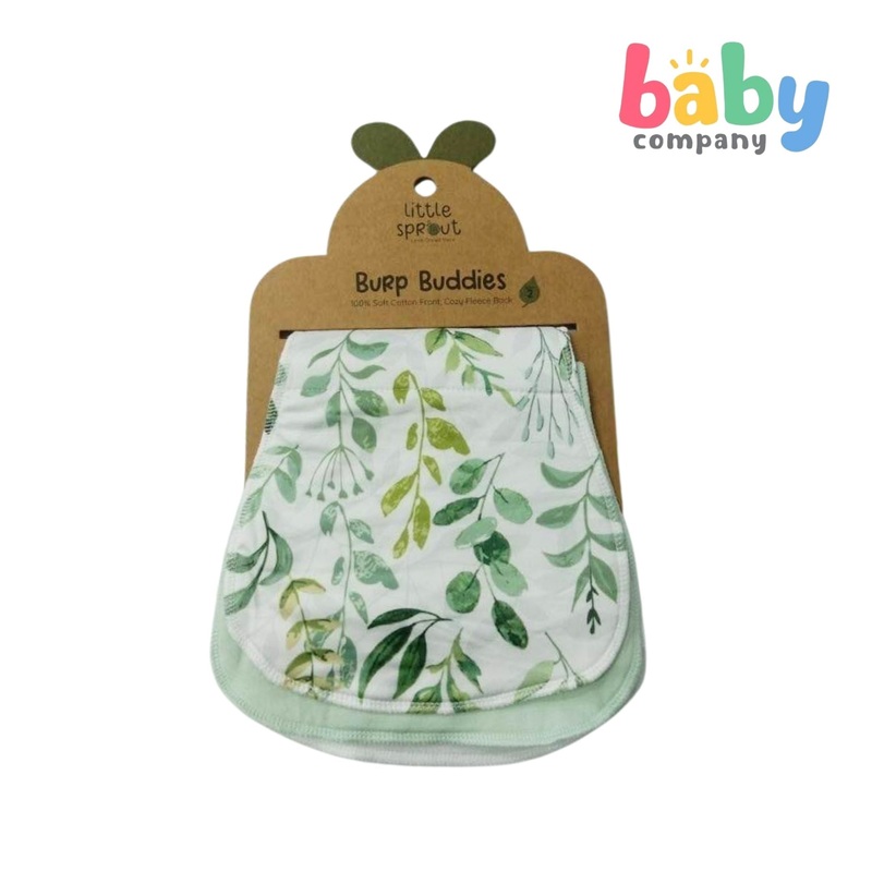 Little Sprout 2pcs Burp Buddies – Green