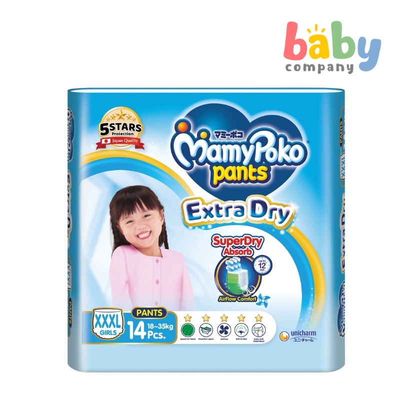 MamyPoko Pants Extra Soft Girl – Triple XL, 14s