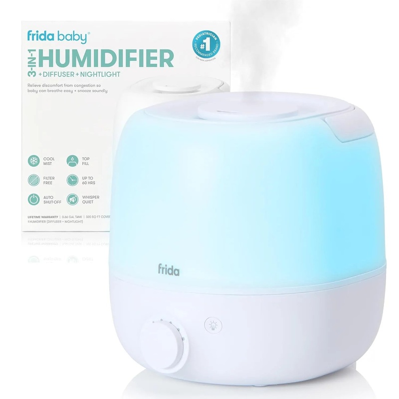 3-in-1 Cool Mist Humidifier + Nightlight