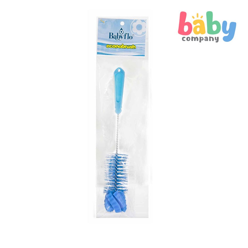 Babyflo Feeding Bottle Econobrush Blue