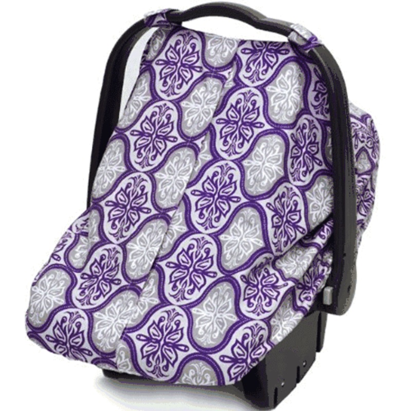 JJ Cole Car Seat Canopy – Violet Brocade