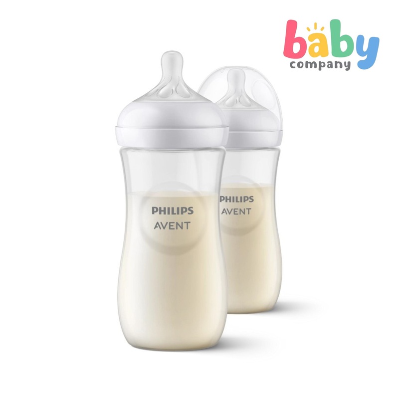 Philips Avent Natural Response Baby Bottle 3m+ – 11oz/330ml, Pack of 2