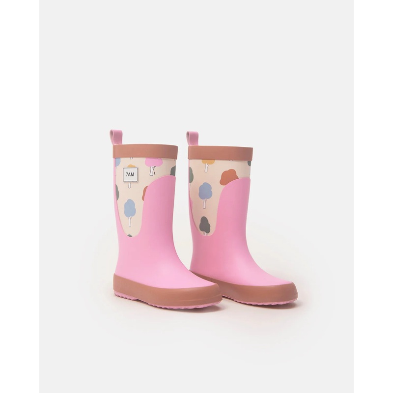 Rain Boots – Rainy Trees Beige