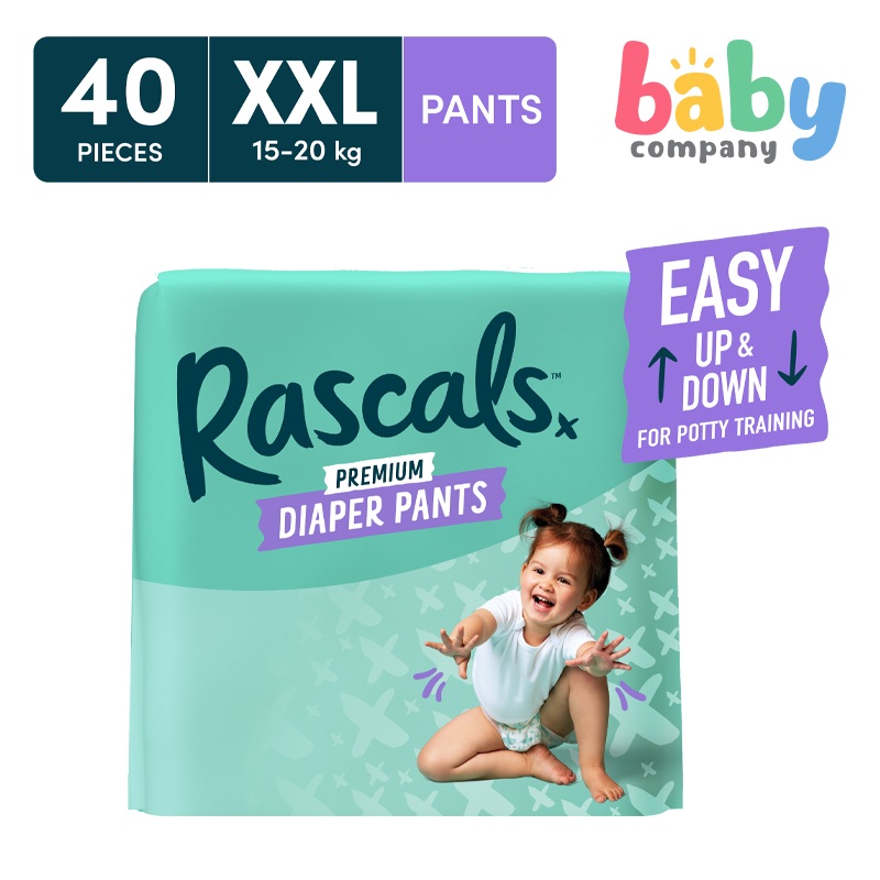 RascalsDiapers Pants, JumboPack – XXL, 40pads