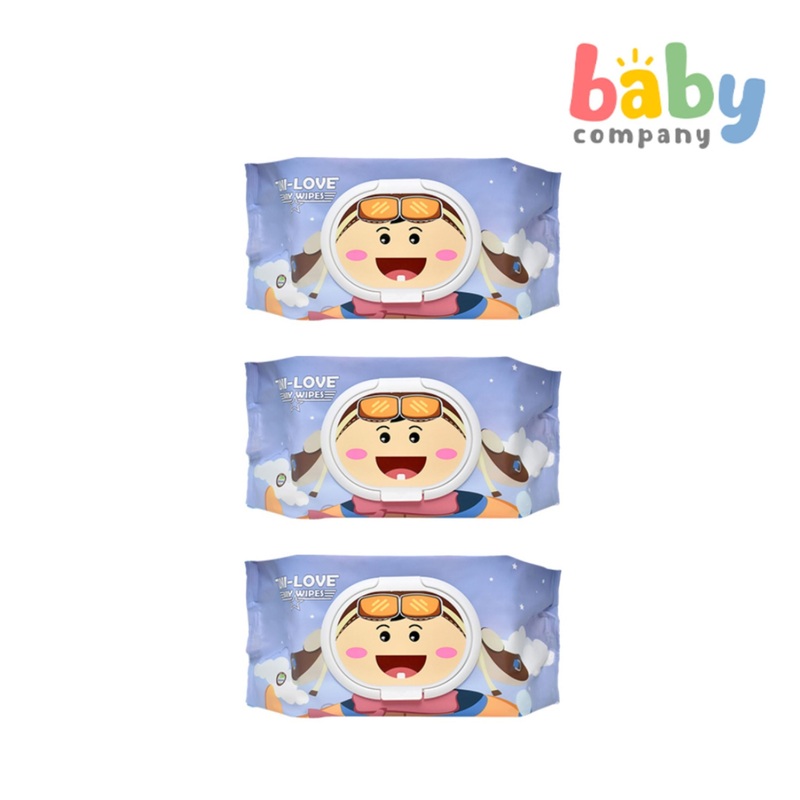 Uni-Love Baby Unscented Wipes Aviation Series – 100s, Pack of 3