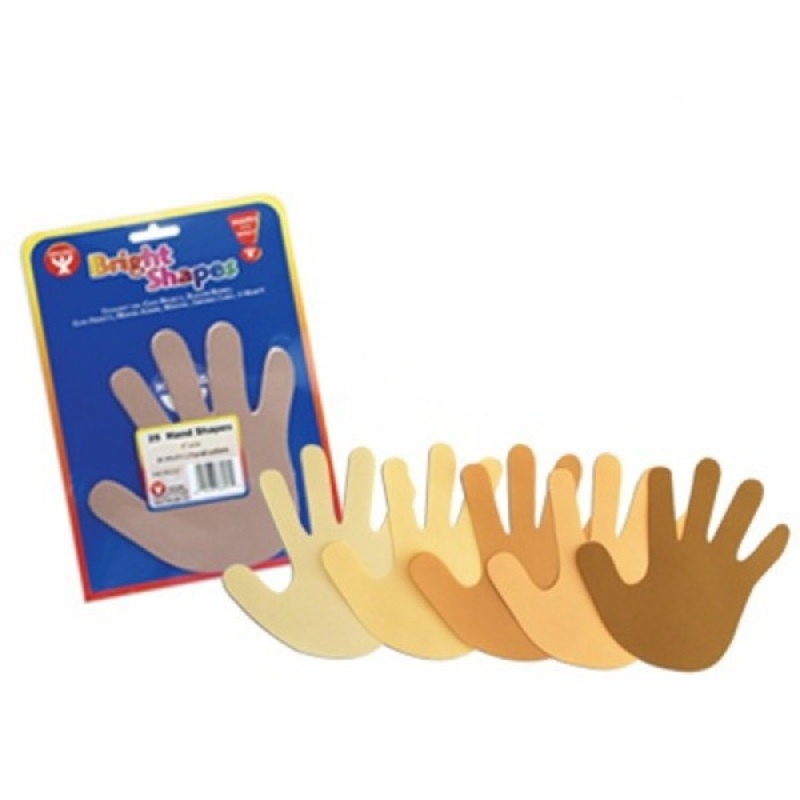 6″ Culturally Diverse Hand Shapes, 25 ct.