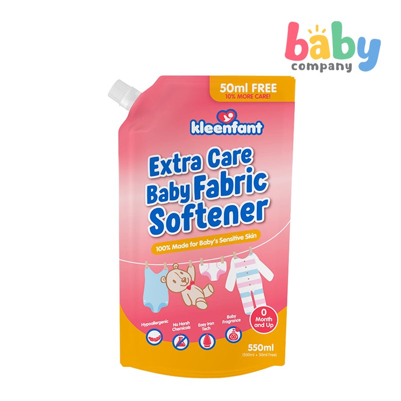 Kleenfant Extra Care Baby Fabric Softener – 550ml, Refill Pack