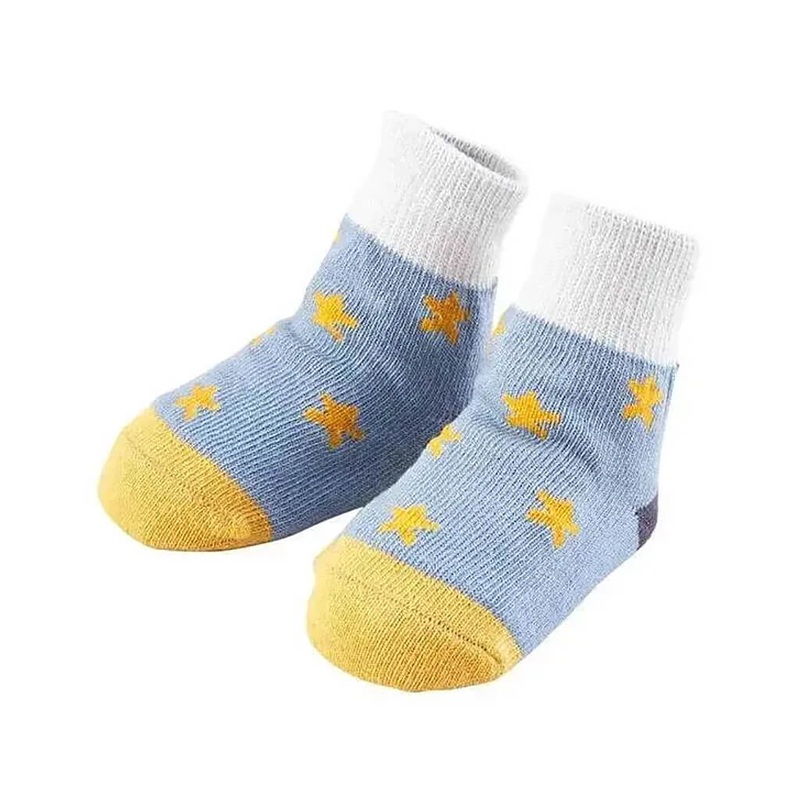 Single Socks Color-Block Star