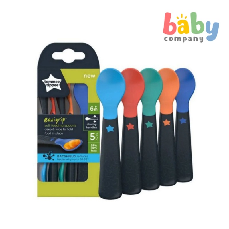 Tommee Tippee Easigrip Self Feeding Spoon Pack of 5