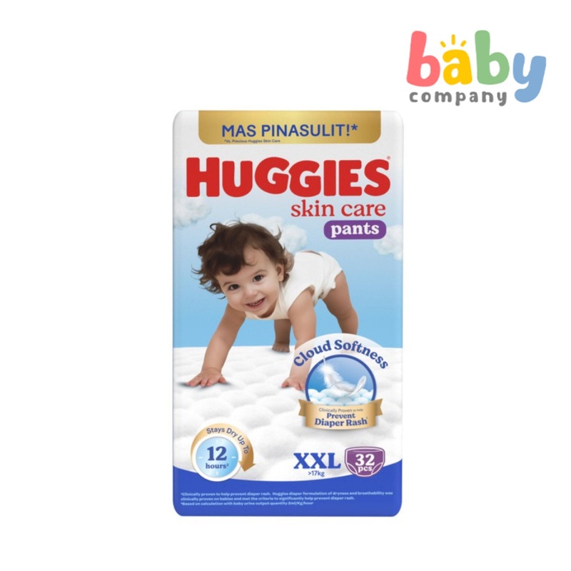 Huggies Skin Care Diaper Pants – XXL, 32 pcs