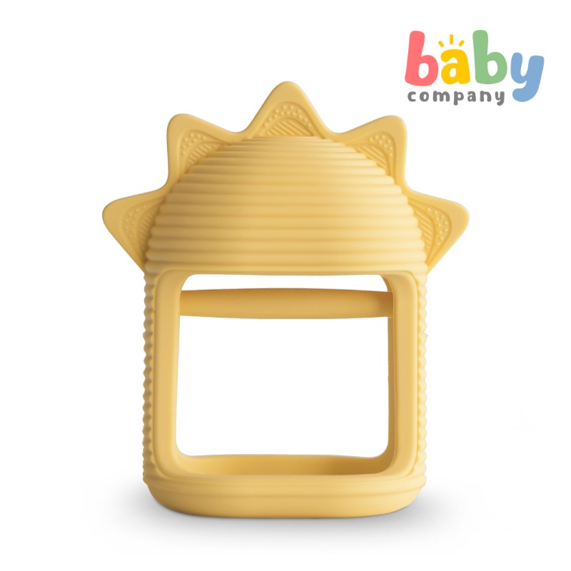 Mushie No Drop Teether – Sun Yellow