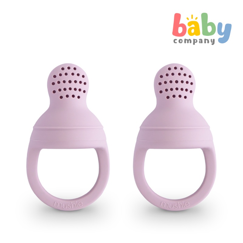 Mushie Silicone Fresh Food Feeder 2-pack – Soft Lilac