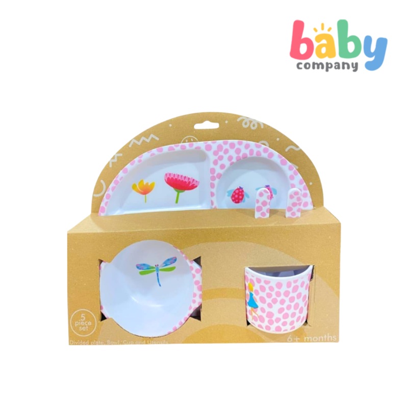 Peekaboo 5pc Melamine Tableware Feeding Set – Fairies