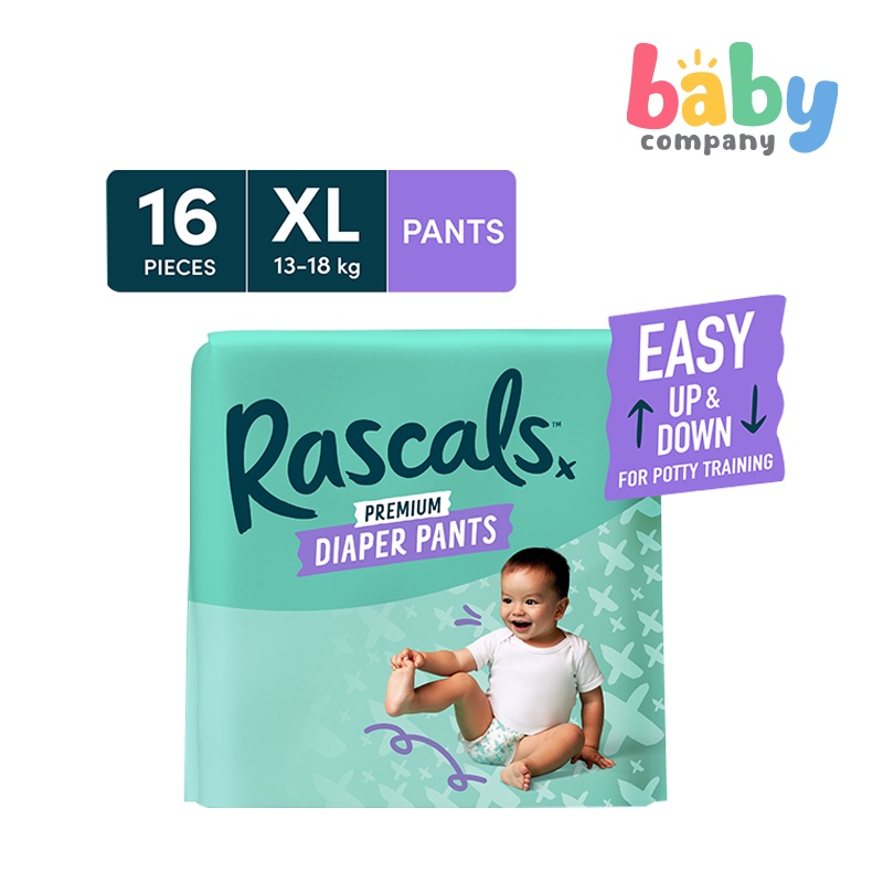 RascalsDiapers Pants, ConveniencePack – XL 16 pads