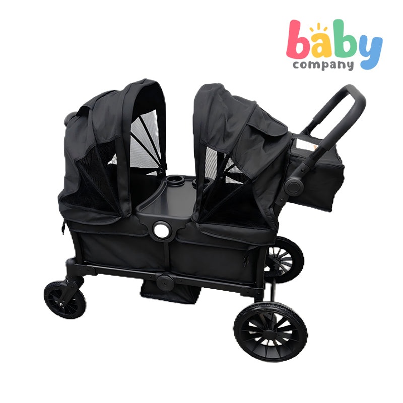 Baby Company Double Stroller Wagon – Black
