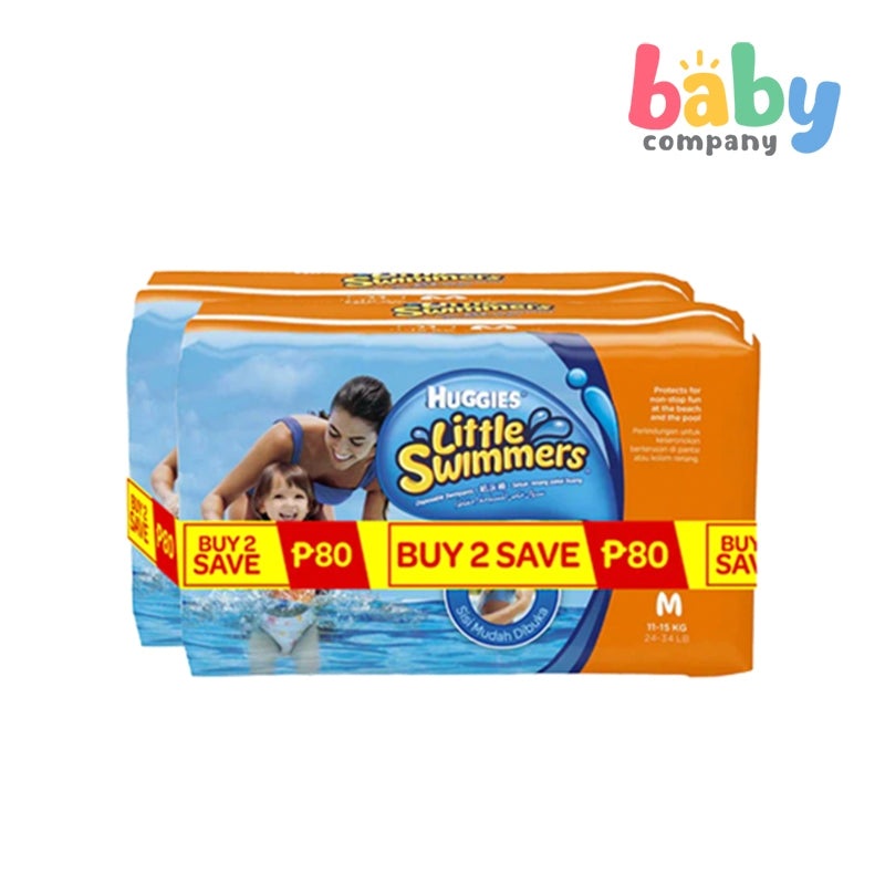 Huggies Little Swimmers Disposable Swim Diaper Pants – Medium, 11 pcs x 2 Packs
