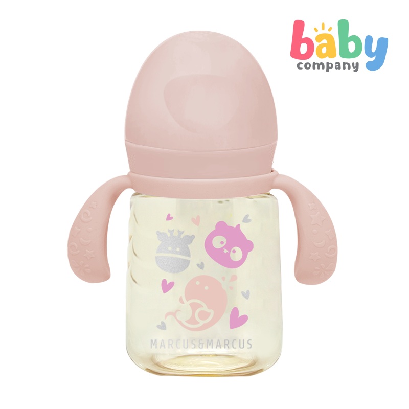 Marcus & Marcus PPSU Transition Trainer Bottle Set 180ml Pink