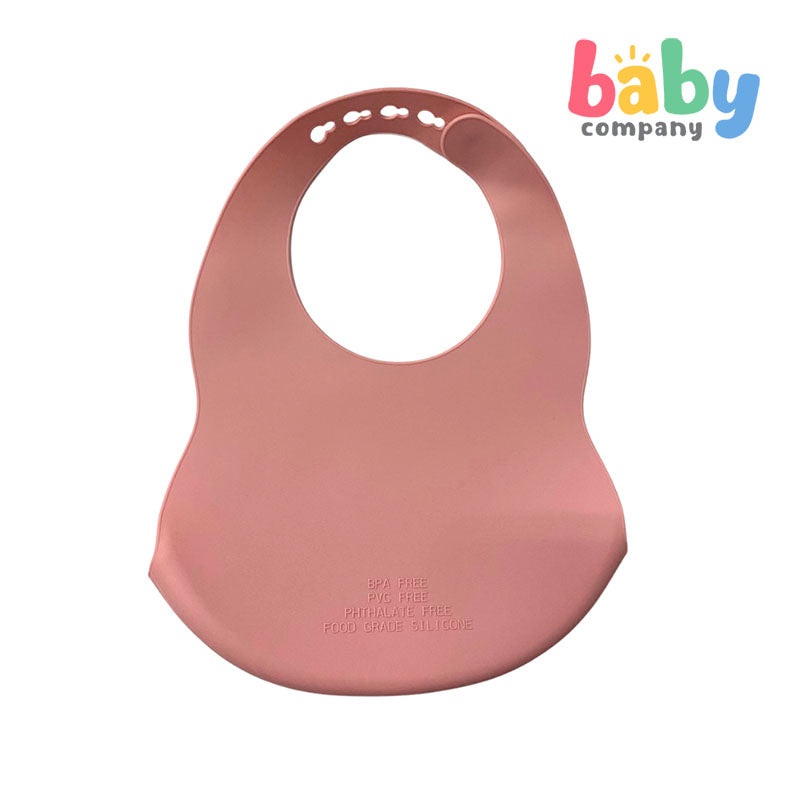 Peekaboo Silicone Bib -Rainbow Pink