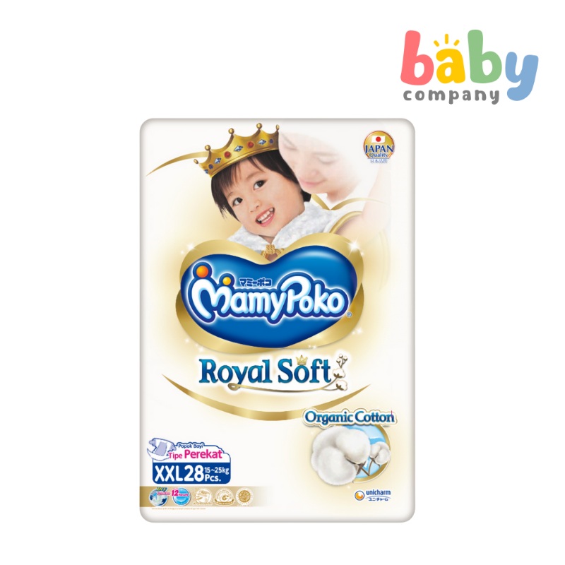 MamyPoko Royal Soft Taped Diapers – Xxl, 28 Pads