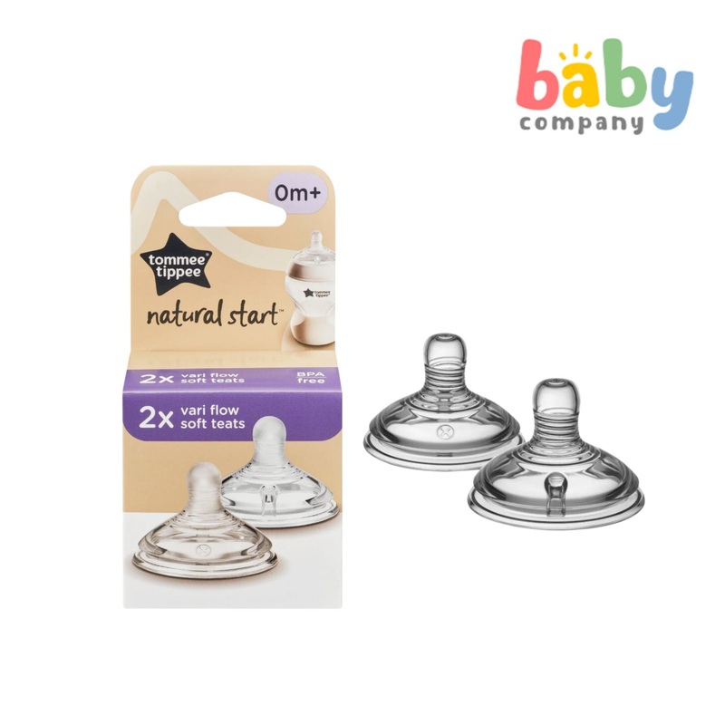 Tommee Tippee Natural Start Soft Teat Pack of 2 – Vari Flow